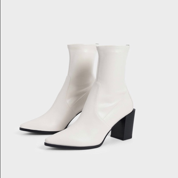 Charles and Keith Shoes - Charles and Keith White Boots